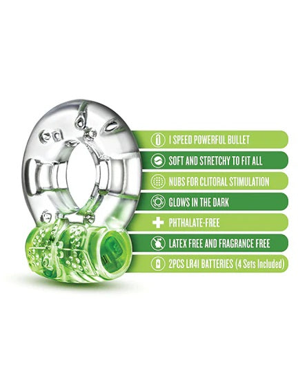 JUGUETES - PLAY WITH ME AROUSER ANILLO VIBRADOR C - VERDE
