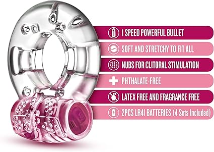 JUGUETES - PLAY WITH ME AROUSER ANILLO VIBRADOR C - ROSA