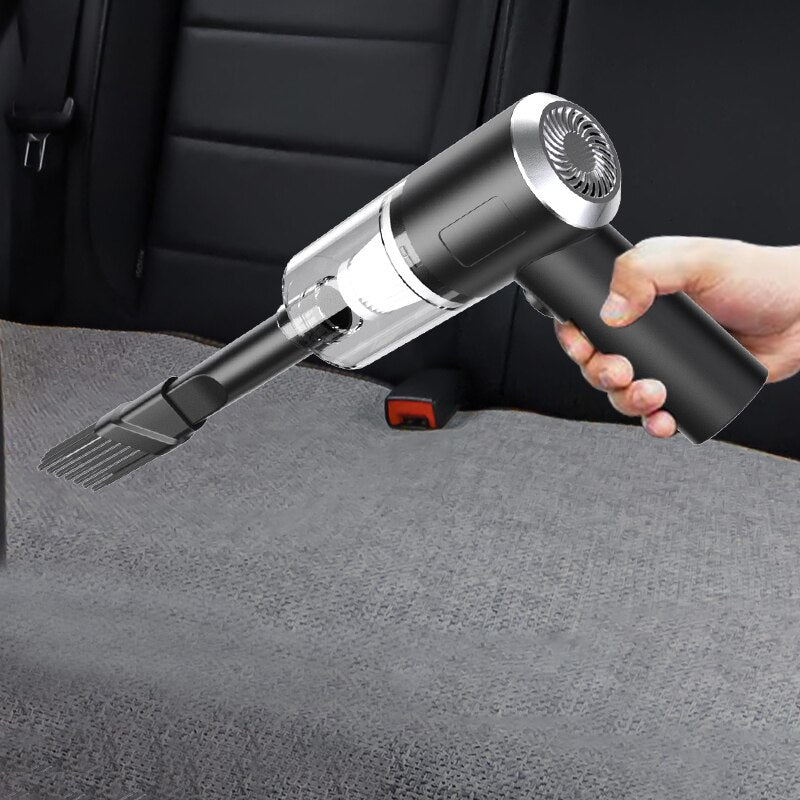 Aspiradora combinada con carga USB, aspiradora doméstica para coche, coche pequeño con limpieza potente de alta potencia totalmente automática